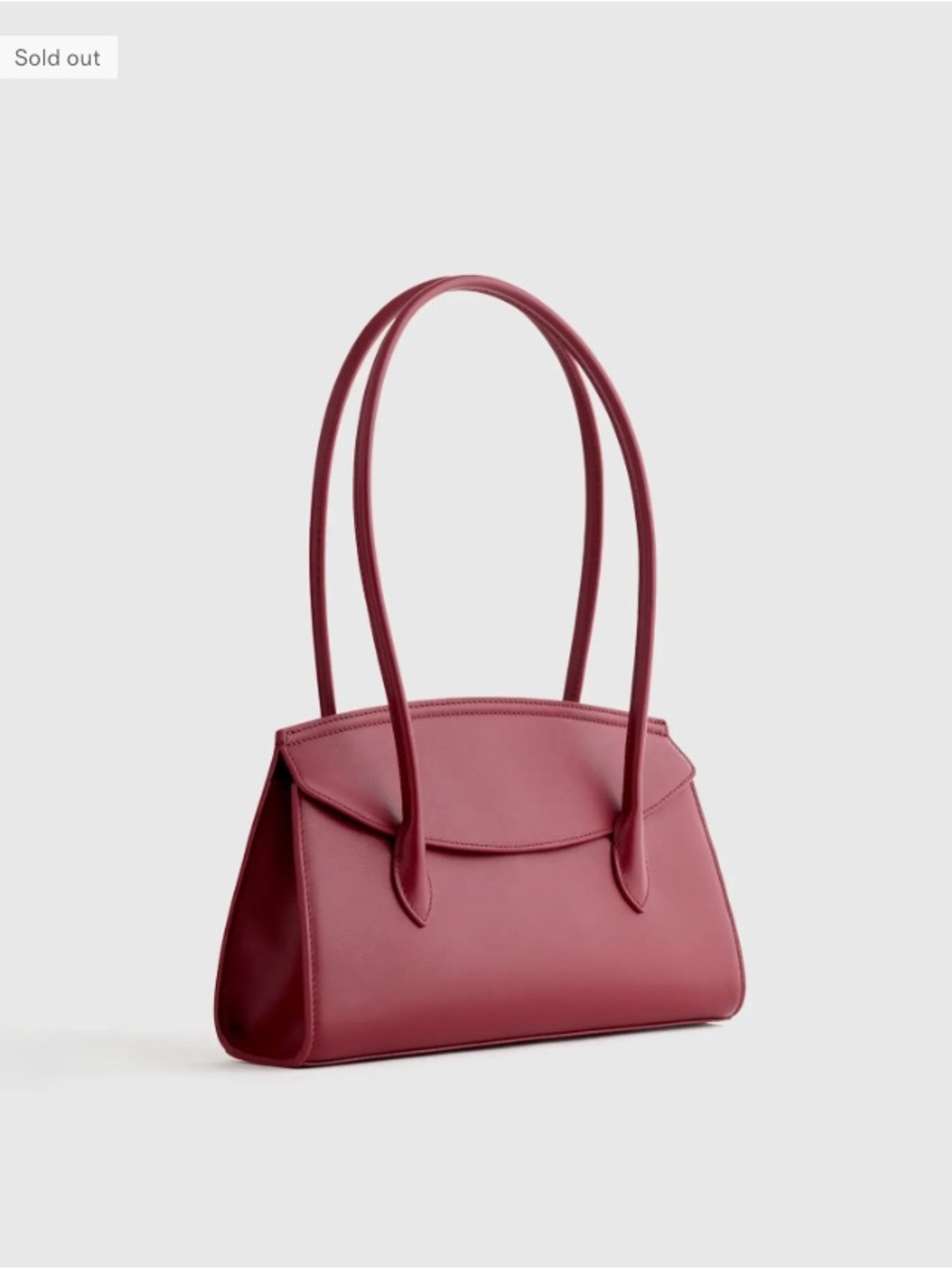 Italian Leather Double Strap Shoulder Bag